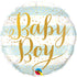 Baby Boy Blue Stripes <br> 18” New Baby Balloon